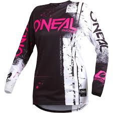 Джерси ONEAL женская ELEMENT SHRED Black/Pink