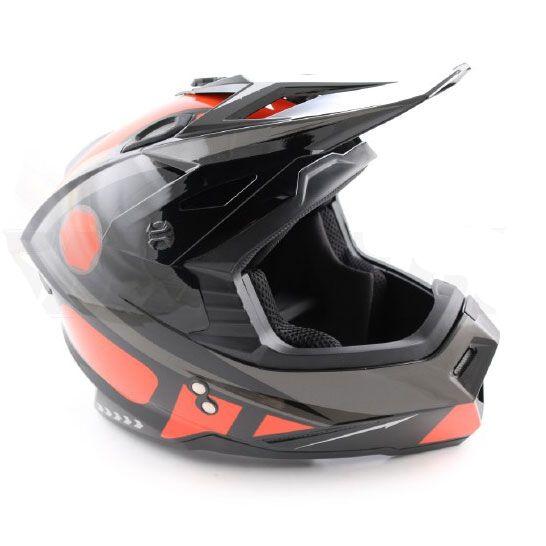 Шлем кросс ATAKI MX801 Strike Red/Black Gloss