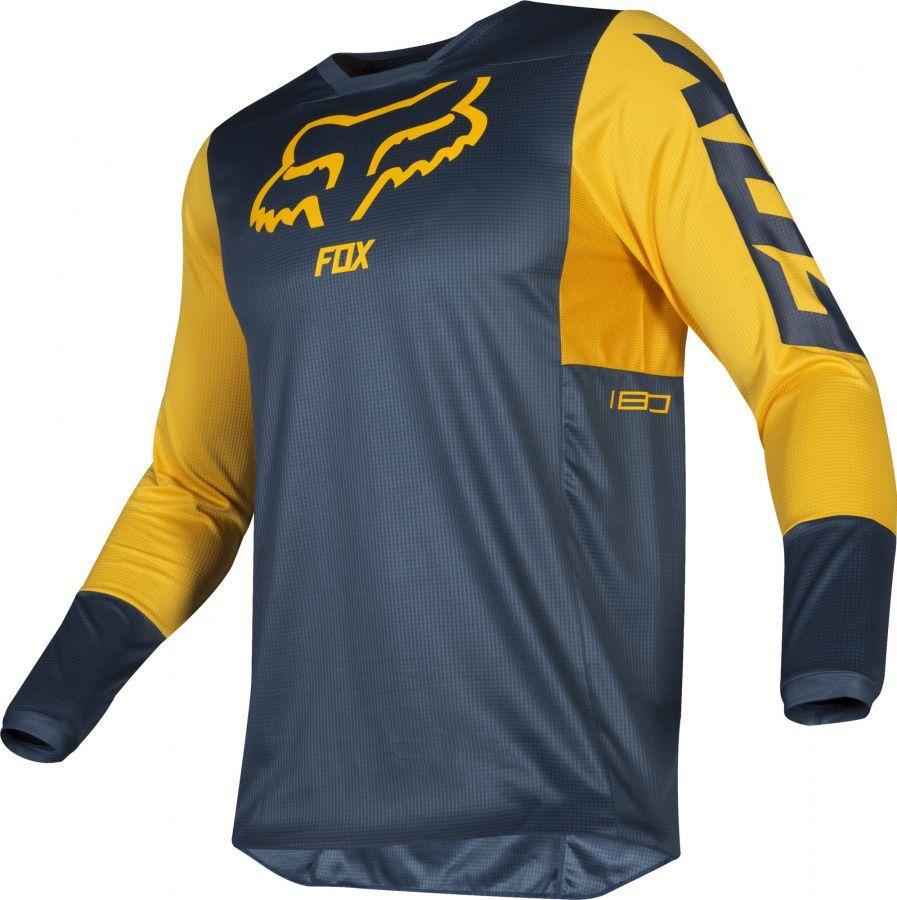Мотоджерси Fox 180 Przm Jersey Navy/Yellow