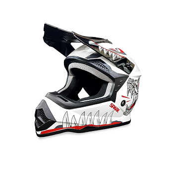 Шлем детский кроссовый SPARX Jet Monster (светится в темноте)